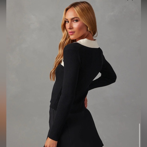 VICI Collection Collared Cardigan - Picture 2 of 5